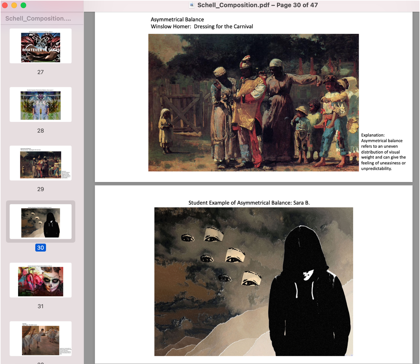 Teaching the Role of Composition in Art – Draw, Paint, Think